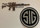 Sig Sauer MCX-Spear Army Issue Tan LPVO & SIG Circle Sticker FREE SHIP *Lot of 2