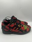 Adidas Shoes Womens Size 7 Torsion ZX Flux AQ4752 Red Running Lace Up Sneakers
