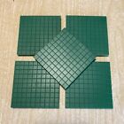 Base 10 Blocks - 100 Flats - Set of 5 - Green Math Manipulatives Plastic Blocks