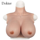 Silicone Crossdresser Breast Forms Breastplates Drag Queen Fake Boobs  B-H Cup