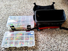 Huge Ice Fishing Tackle Lot with Tackle Box, Lures, Jigs, Spoons, Plano 3500