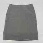 Giorgio Armani Collezioni 8 Pencil Skirt Silk Blend NMN01T Grey Authentic