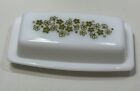 Vintage Pyrex Butter Dish Corelle Spring Blossom Green Crazy Daisy With Lid EUC