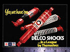 AC DELCO SHOCKS - Original Vintage 1970’s 80’s Racing Decal/Sticker Chevy OLDS