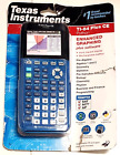 TI-84 Plus CE Python Enhanced Graphing Calculator - Blue - NEW / TORN PACKAGE