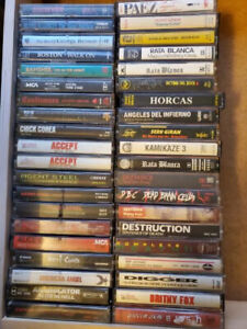 LOT OF (40)     80s-90s Heavy Metal, Shred Guitarist Cassette Tapes # 5