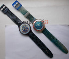 Lot of 2 Swatch-Watches   CHRONO & SCUBA    EXCELLENT  L@@K & READ   WOW VINTAGE