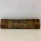 Vintage Whistle Bottling Co Wooden Piece of Crate Stamped 10-1947 New Castle PA