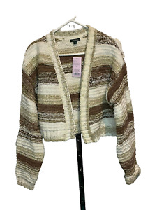 Women's Open Front Cropped Cardigan Wild Fable Multicolor Women's Size XS NWTS
