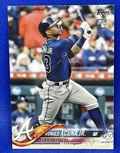 2018 Topps Update Ronald Acuna Jr. #698 Rookie Card (RC) Braves MVP Baseball MLB