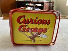 VTG CURIOUS GEORGE METAL LUNCH BOX HIGH GRADE BRIGHT COLORS
