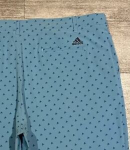 NEW Adidas Ultimate-365 Performance Golf Shorts Mens 40 Sky Blue Adidas All Over