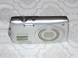 New ListingNikon Coolpix S3200 16MP 6X Digital Camera no batt. or card; Unstested with wear