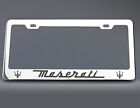 Maserati License Plate Frame Stainless Steel with Laser Engraved