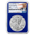 2023 (W) $1 American Silver Eagle NGC MS70 Trump Label Blue Core