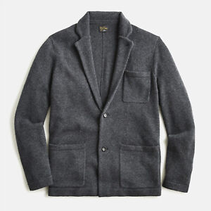 NWT $328 J Crew 100% Cashmere Gray Cardigan Sweater Blazer (Various Sizes)