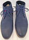Mens Size 46/12 Cooper 08 Navy Canvas Lace Up Flat Shoes Casual