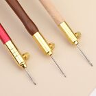 Tambour Embroidery Hook Craft Kit Wood Handle DIY Sewing Knitting 3 Needles New