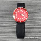POSEIDON RED WATCH WATER RESISTANT 50M RED BLACK SUPREME TIMEPIECE