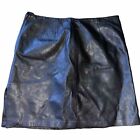 Vintage Spiegel Leather Midi Skirt Size 14