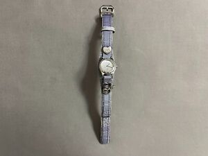Fossil Purple Leather Band ES-9953 Women Watch Working