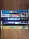 DISNEY PIXAR COLLECTION LOT - Finding Nemo Toy Story Monsters Inc Bugs Life VHS