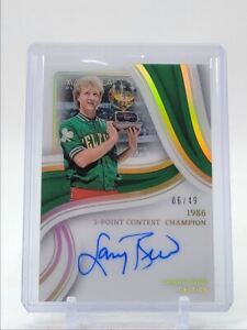 LARRY BIRD 2022-23 IMMACULATE 3-POINT CONTEST CHAMPION AUTO /49 Q0829