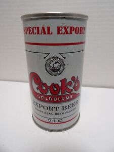 COOKS GOLDBLUME STRAIGHT STEEL PULL TAB BEER CAN #56-39 ASSOCIATED BREWING IND.