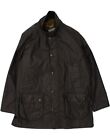 VINTAGE Mens Overcoat UK 42 XL Black Polyester BH02