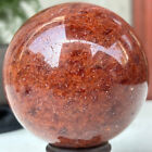 New Listing497g Natural red strawberry crystal ball quartz crystal energy healing sphere