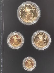 2005 American Eagle GOLD 4 Coin Proof Set 1.85 oz bullion COMPLETE COA* 08210