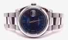 Rolex Datejust Oyster Blue Roman Dial Stainless Steel 36mm Men's Watch 116200