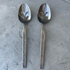 Vintage Maria Grande Stainless Steel Japan Pierced Serving Spoons w/Dark Base