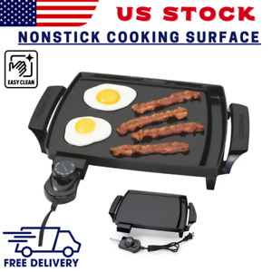 Mini Grill Griddle Electric Non Stick Flat Top Indoor Countertop Portable Grill