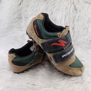 SPECIALIZED 610-1242 Browm Suede Cycling Shoes Mens Size US 9 EUR 42