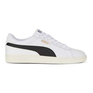 Puma Smash 3.0 Low Lace Up  Mens White Sneakers Casual Shoes 39098703