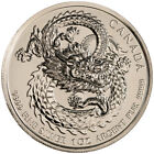 2020 1 oz Canadian Lucky Dragon High Relief Silver Coin (BU)