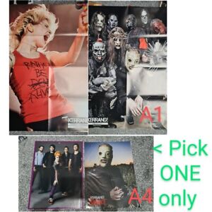 SLIPKNOT / PARAMORE GIANT A1 Poster Hayley Williams + Pick 1 A4