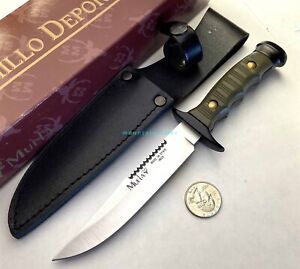 Muela Spain DISCONTINUED Sawback Fixed Blade Hunter 8.3/4.6 OD Green Knife 90002