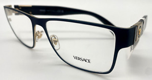 Versace MOD. 1274 1468 - Black & Silver Eyeglasses Frames 57-17-140mm - NEW
