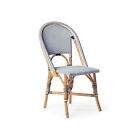 Serena & Lily Riviera Dining Chair-Navy/White