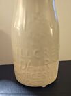 New ListingDecorative Ceramic Half Pint Milk Bottle, Hillcrest Dairy Worcester MA Farmhouse