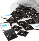 Self Adhesive Cable Tie Mounts 3M Strongly Adhesive Backed Zip Tie Base Holders