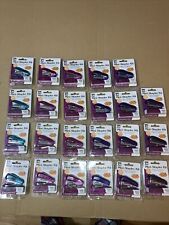 Lot Of 23 Mini Staplers w/ 1000 Color Matching Staples Colors Vary 82000 Office