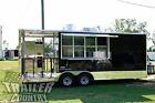 New ListingNEW 8.5 X 22 Enclosed Mobile Kitchen Food Vending Concession BBQ Smoker Trailer