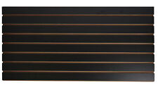 4 ft x 2 ft Horizontal Black Slatwall Easy Panels (24