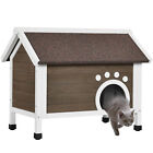 Weatherproof Outdoor Indoor Feral Cat House with All Round Foam & Escape Door