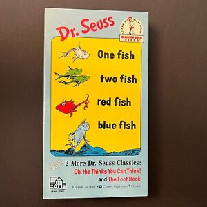 Dr. Seuss One Fish Two Fish Red Fish Blue Fish VHS VCR Video Tape Used Movie