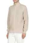 BRUNELLO CUCINELLI Tan 100% Cashmere Ribbed Cardigan Jacket Sweater 56 Euro 2XL