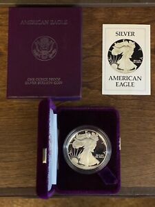 New Listing1986-S American Silver Eagle Proof w/ box & COA